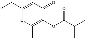 乙基麦芽酚异丁酸酯 结构式