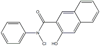 2-羟基-3-萘甲酰基-氯苯胺,,结构式
