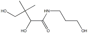 D-(+)-2,4-dihydroxy-N-(3-hydroxypropyl)-3,3-dimethylbutanamide Structure