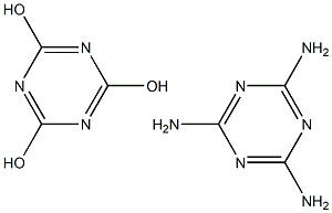Melamine cyanurate Struktur