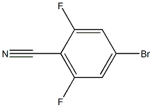 2,6-二氟-4-溴苯腈,,结构式