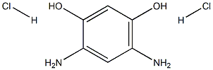 1,3-二氨基-4,6-二羟基苯二盐酸盐 结构式