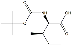 BOC-D-isoleucine Structure