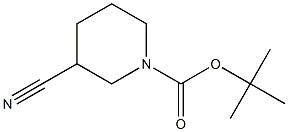 N-BOC-3-氰基哌啶, , 结构式
