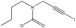 3-碘-2-丙炔基-N-正丁基氨基甲酸酯,,结构式
