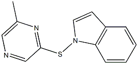 2-indolethio-6-methylpyrazine Structure