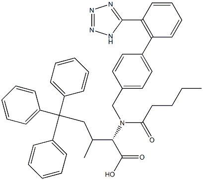 三苯甲基缬沙坦 结构式