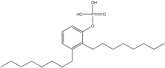 磷酸二正辛基苯基酯,,结构式