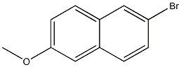 6-溴-2-甲氧基萘 结构式