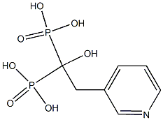 1-hydroxy-2-(3-pyridyl)ethane-1,1-bisphosphonic acid