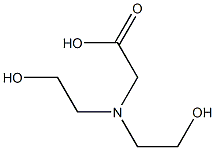 N,N-双(2-羟乙基)甘氨酸 结构式