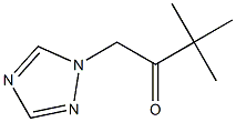 3,3-Dimethyl-1-(1,2,4-triazole-1-yl)-2-butanone 化学構造式