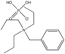 Benzyltripropylammonium dihydrogen phosphate Struktur