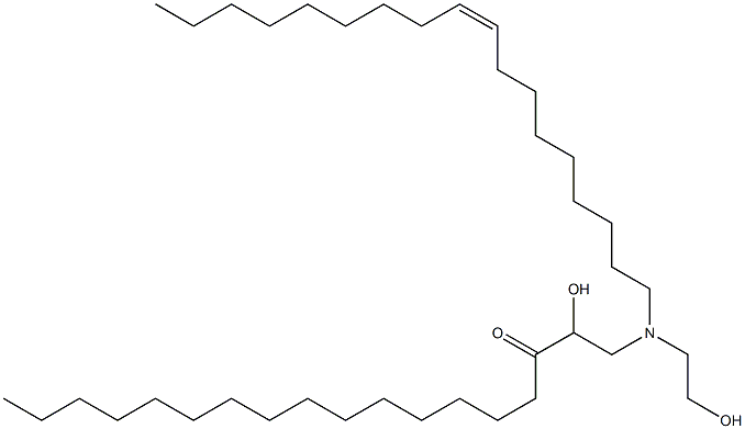 Palmitoyl oleyl diethanolamine Structure