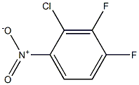 2-Chloro-3,4-difluoronitrobenzene 化学構造式