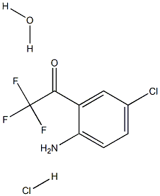 4-氯-2(三氟乙酰基)苯胺盐酸盐一水合物,,结构式