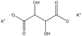 DL-potassium tartrate Struktur