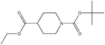 N-BOC-piperidine-4-carboxylic acid ethyl ester Structure