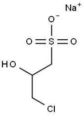 3-氯-2-羟基丙烷磺酸钠,,结构式