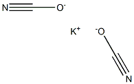 二氰合金酸钾, , 结构式