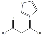 噻吩丙二酸,,结构式