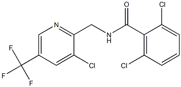 2,6-Dichloro-N-(3-chloro-5-trifluoromethyl-2-pyridylmethyl)benzamide Struktur