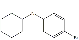 4-溴-N-甲基-环己基苯胺,,结构式