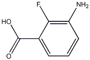 3-氨基-2-氟苯甲酸 结构式