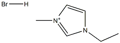 1-乙基-3-甲基咪唑氢溴酸盐, , 结构式