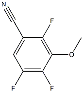 3-甲氧基-2,4,5-三氟苯腈, , 结构式