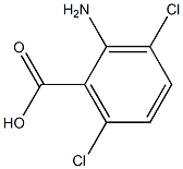 2-氨基-3,6-二氯苯甲酸 结构式