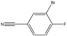 4-氟-3-溴苯腈, , 结构式