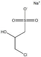 Sodium 3-chloro-2-hydroxypropane sulfonate Struktur