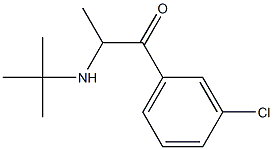 1-(3-chlorophenyl)-2-[(1,1-dimethylethyl)amino]-1-propanone Struktur