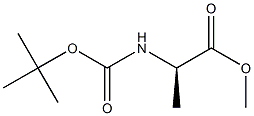 BOC-D-丙氨酸甲酯,,结构式