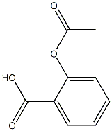2-(acetoxy)benzoic acid Struktur
