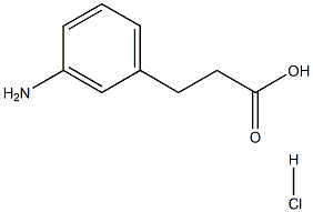 M-aminophenylpropionic acid (hydrochloride) Structure