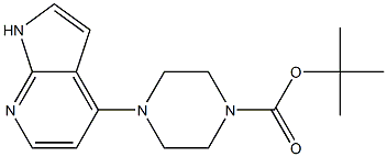 TERT-BUTYL4-(1H-PYRROLO[2,3-B]PYRIDIN-4-YL)PIPERAZINE-1-CARBOXYLATE Struktur