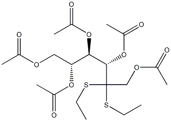 Penta-O-acetyl-D-fructosediethyldithioacetal