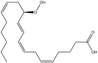 (5Z,8Z,10E,12R,14Z)-12-hydroperoxyicosa-5,8,10,14-tetraenoic acid Structure