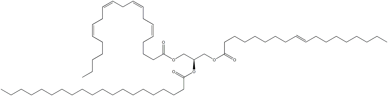 1-(9Z-octadecenoyl)-2-eicosanoyl-3-(5Z,8Z,11Z,14Z-eicosatetraenoyl)-sn-glycerol Structure