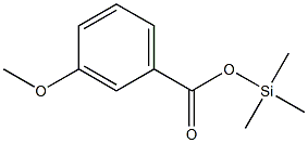3-Methoxybenzoic acid, TMS Structure