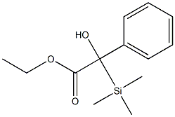 Mandelic acid, ethyl ester, trimethylsilyl- Struktur