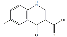 6-Fluoro-1,4-dihydro-4-oxoquinoline-3-carboxylic acid Struktur