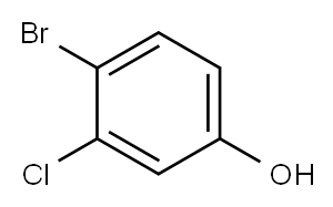 3-CHLORO-4-BROMOPHENOL Structure