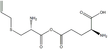 gamma-Glutamyl-S-allyl-L-cysteine 化学構造式