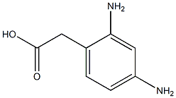 2,4-diaminophenylacetic acid Struktur