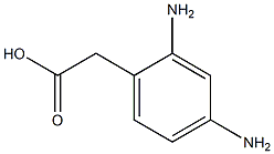 2,4-二胺苯乙酸, , 结构式