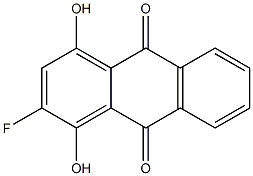2-氟-1,4-二羥蒽醌, , 结构式
