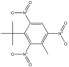 3-三級丁-2,4,6-三硝甲苯, , 结构式